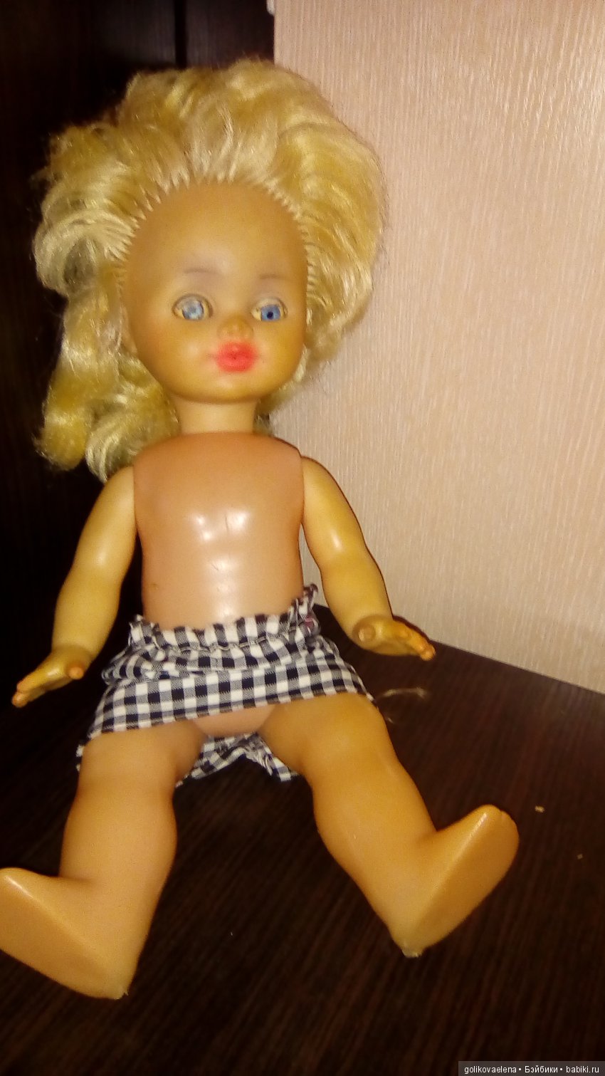 Привела в порядок Эллу — Ремонт кукол СССР и ГДР (немок): чернота (фото 2)