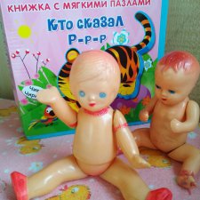 Замена резинки у целлулоидных пупсиков на примере котовских