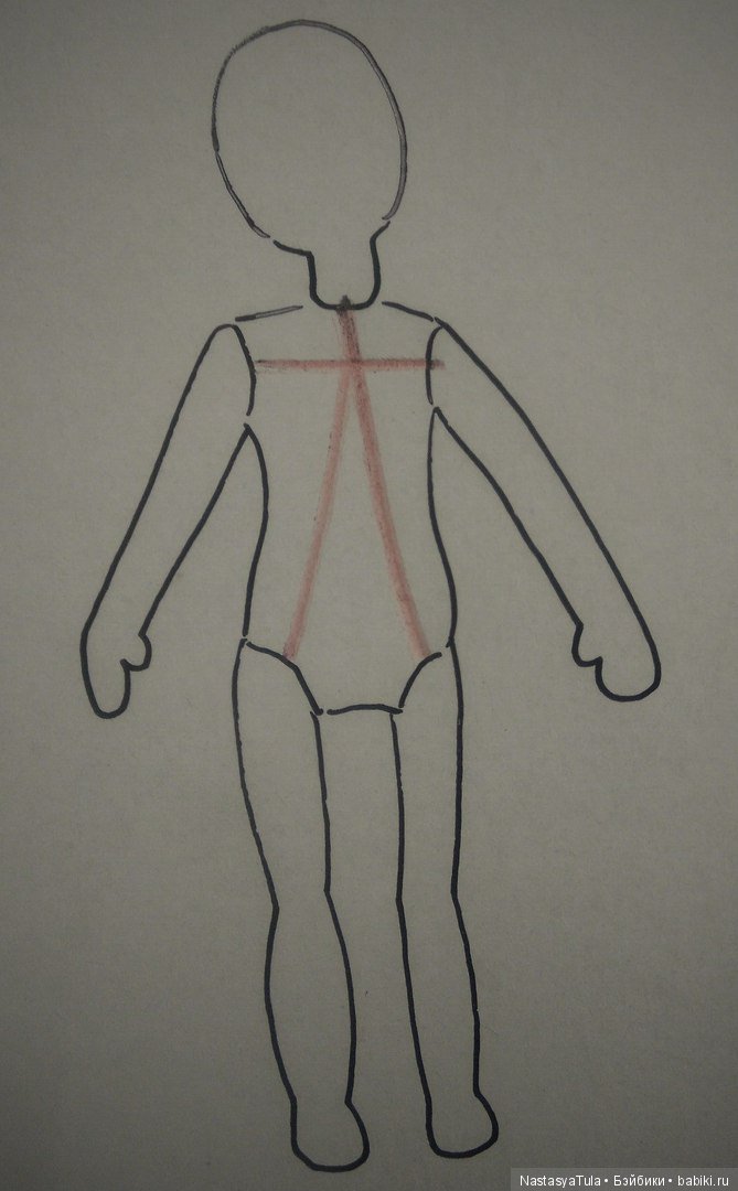 Перетяжка резинки у целлулоидной куклы (фото 3)