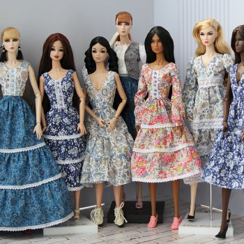 Летние платья в небесных тонах