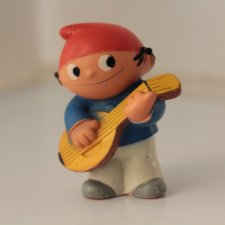 Rare Vintage 1975 NFP John boy with gitar rubber doll toy