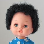 Необычная нечастая куколка Made in Italy с этническими волосами