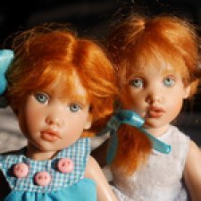 Очень рыжие, но совсем не похожие. Малышки Тула (Tulah) от Helen Kish