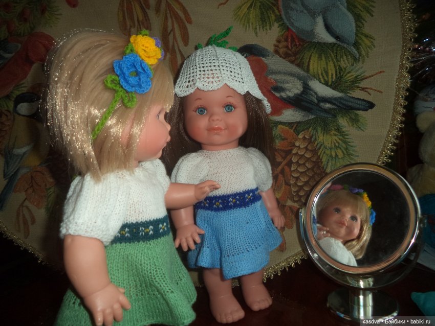 Две Дюймовочки — Испанские куклы (разное): Vestida de Azul (фото 10)