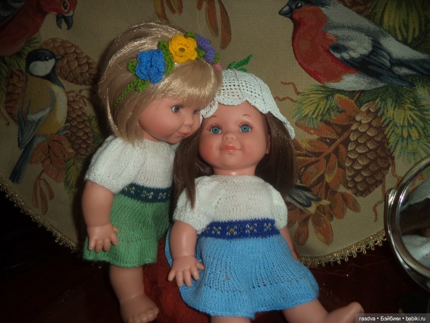 Две Дюймовочки — Испанские куклы (разное): Vestida de Azul