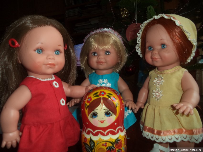 Матрёшки на ёлке — Испанские куклы (разное): Vestida de Azul