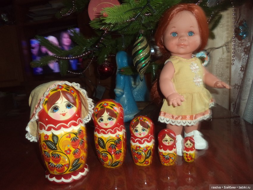 Матрёшки на ёлке — Испанские куклы (разное): Vestida de Azul