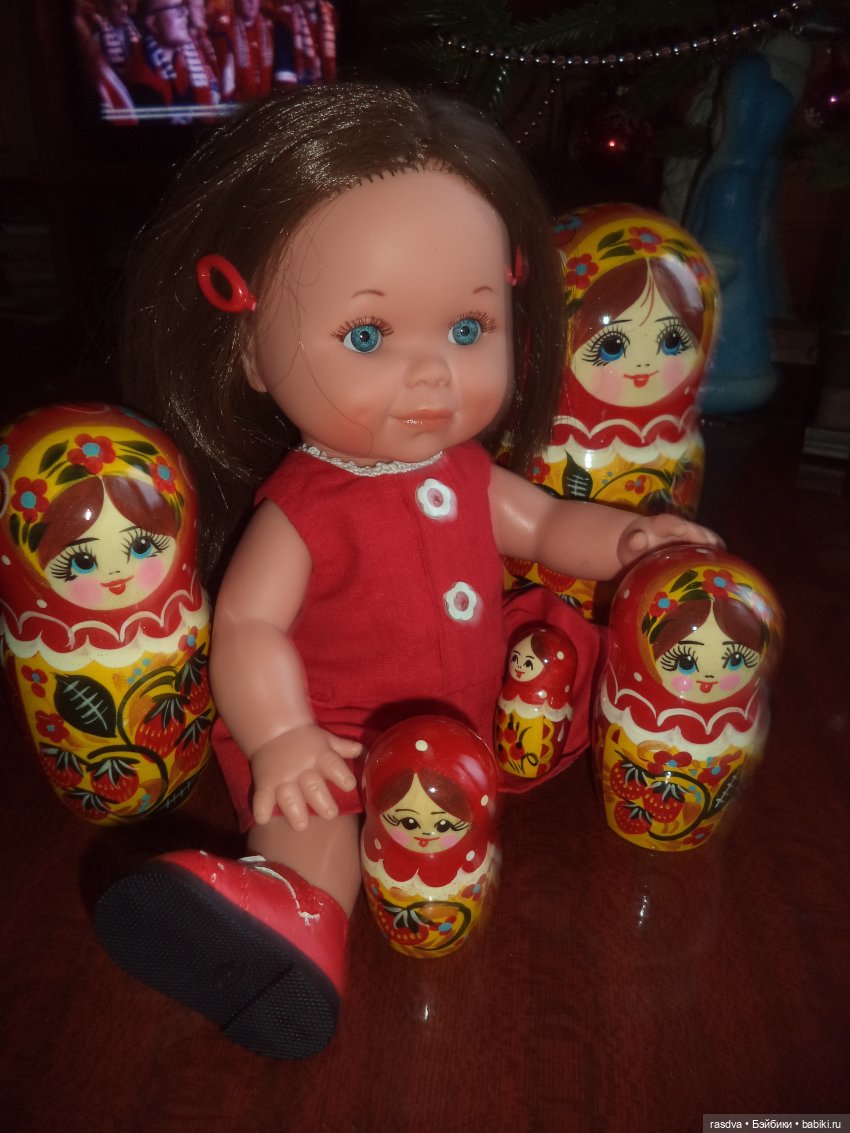 Матрёшки на ёлке — Испанские куклы (разное): Vestida de Azul