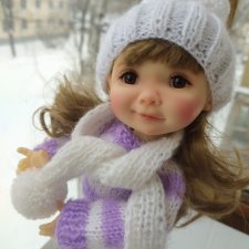 Вязаный комплект из 4 предметов для Meadow dolls 28 Вязаный комплект из 4 предметов для Meadow dolls 28