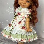 Платье для moppets meadow dolls