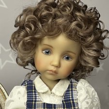 Парик натуральный 6/7 для Бонеки и аналогичных кукол с обхватом головы 16,5