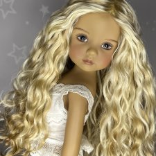 Натуральный парик блонд 7/8 для Little darling и аналогичных кукол