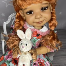 Парик натуральный для Mopped от Meadow dolls с обхватом головы 26см