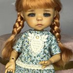 Парик натуральный 5/6 для твинклс и аналогичных кукол с обхватом головы 13см