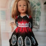 Платье для кукол Готц 50 см