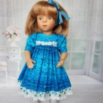 Платье для кукол Сильвии Наттерер