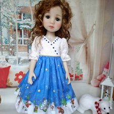 Платье для кукол Ruby Red