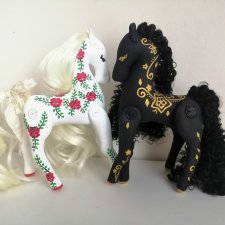 Текстильные лошадки с ручной росписью и шикарной гривой!сегодня - доставка бесплатная!