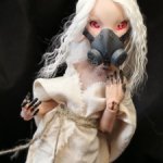 Радиационная мышь,авторская бжд кукла