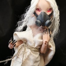 Радиационная мышь,авторская бжд кукла