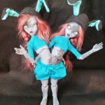 Сиамские близнецы авторская бжд куколка