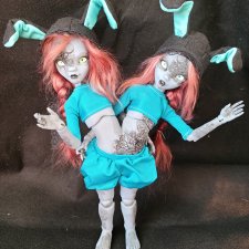 Сиамские близнецы авторская бжд куколка