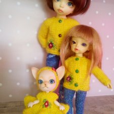 Цвет настроения - желтый! (Вяжем,вяжем,вышиваем....)