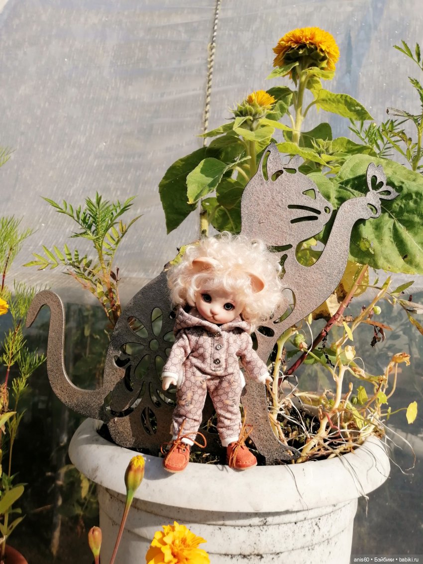 Котя на даче — Домашние фото авторских кукол: личные коллекции