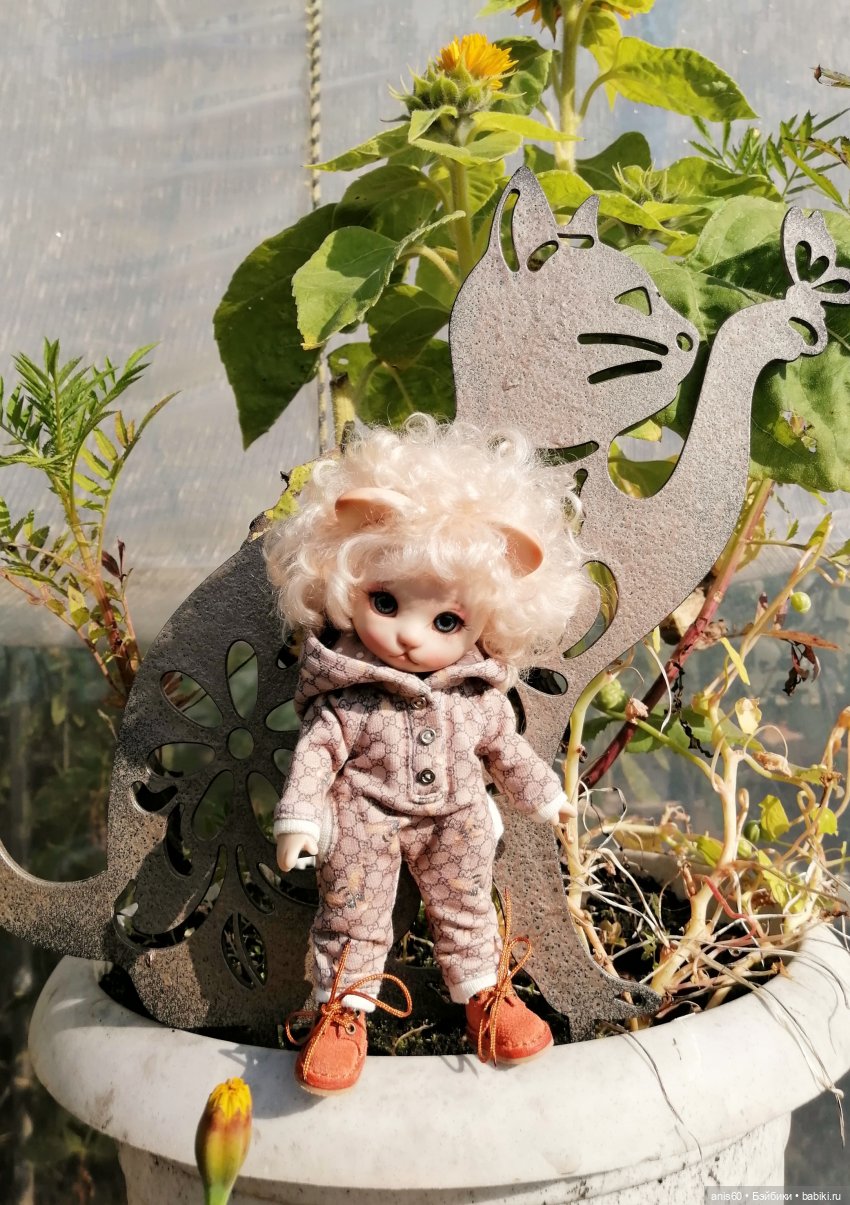 Котя на даче — Домашние фото авторских кукол: личные коллекции
