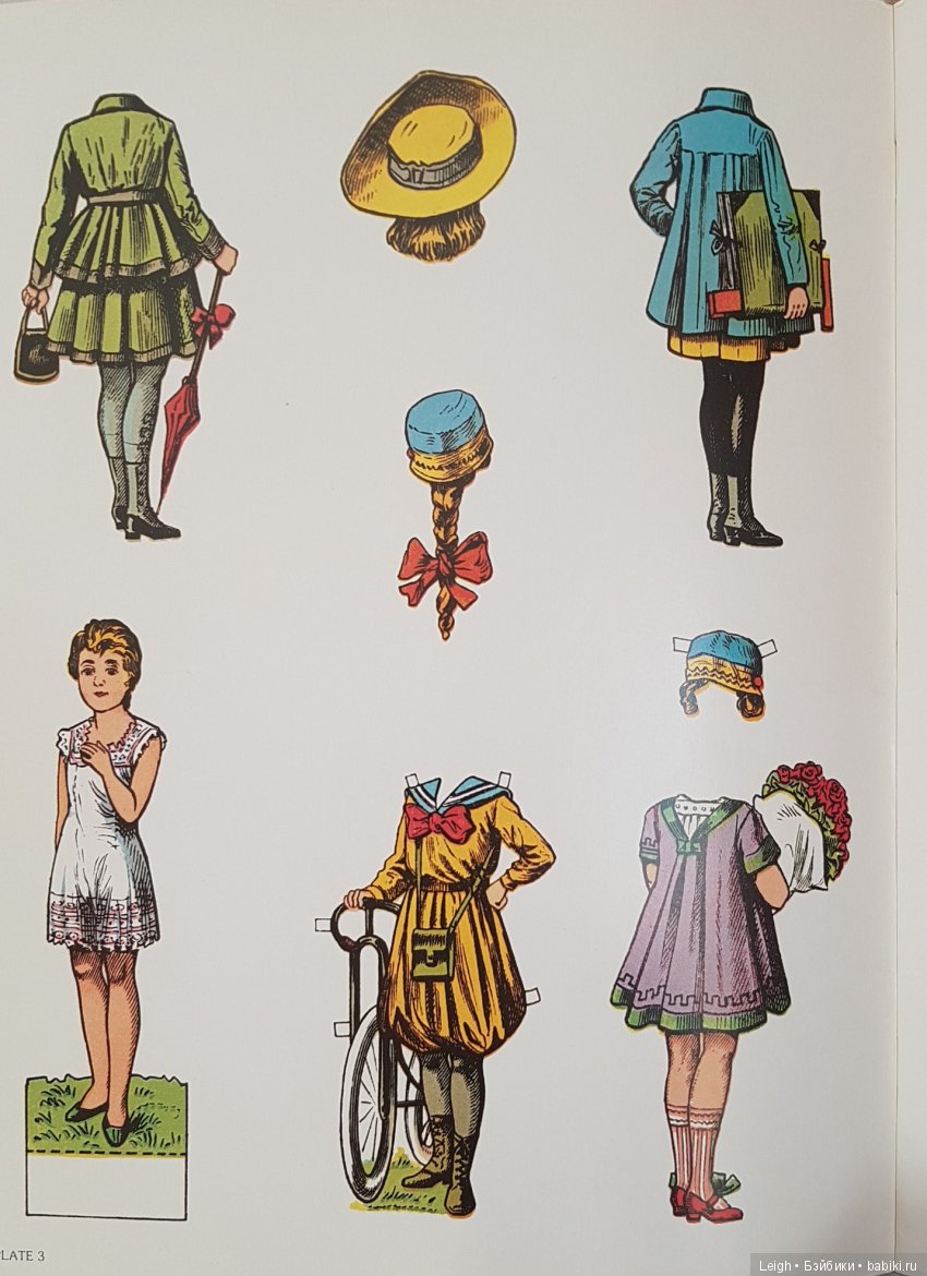 Викторианские наряды бумажных кукол (фото 10)