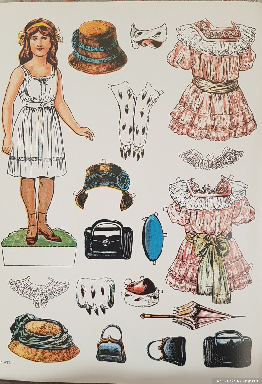 Викторианские наряды бумажных кукол (фото 6)