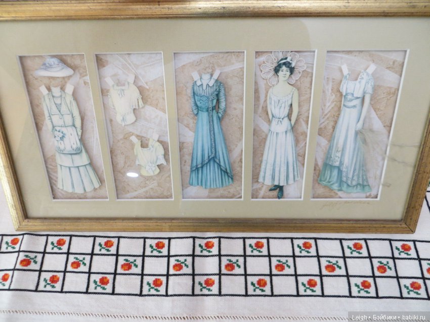 Викторианские наряды бумажных кукол