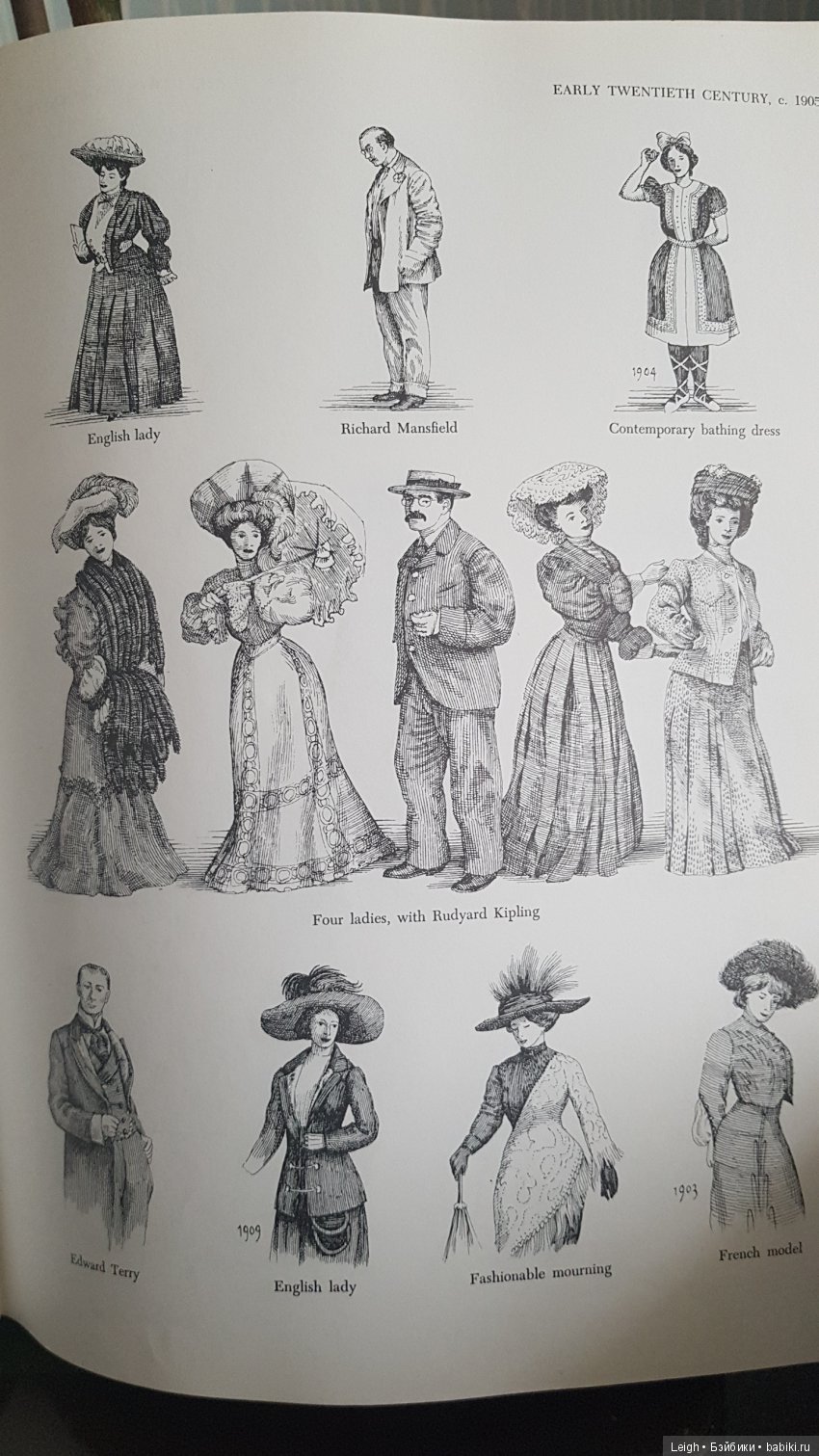 Мода XIX-XX столетий - фото из книжки и журналов