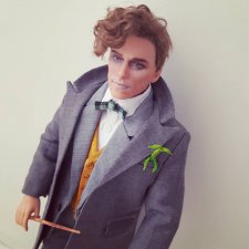 Ньют Саламандер, мой ООАК. А вы любите волшебников, так, как люблю их я