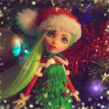 С Новым годом! Мой ООАК и моя Елочка