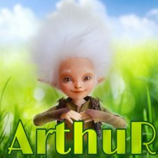 Мои маленькие минипуты. Артур, Селения и Барахлюш. ООАКи по фильму "Артур и минипуты"