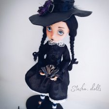 Маленькая ведьмочка или Венди из семейки Адамс? ООАК