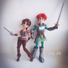 Джастин и Талия. Мои новые ООАки по мультфильму "Джастин и рыцари доблести"