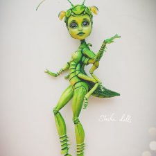 Кузнечик. Мой новый ООАК куклы МХ