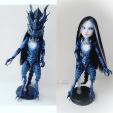 Дракон цвета ночи ООАК МХ