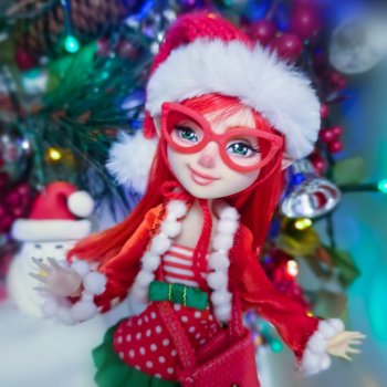 Продолжаю прадзники! ООАК Новогодняя эльфа