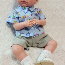 Рубашка и шортики для малыша 40-45 см