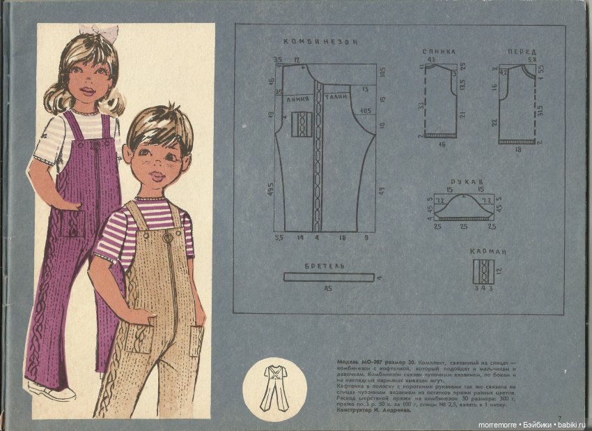 Альбом "Детское платье" с чертежами выкроек, 1973 год (фото 8)