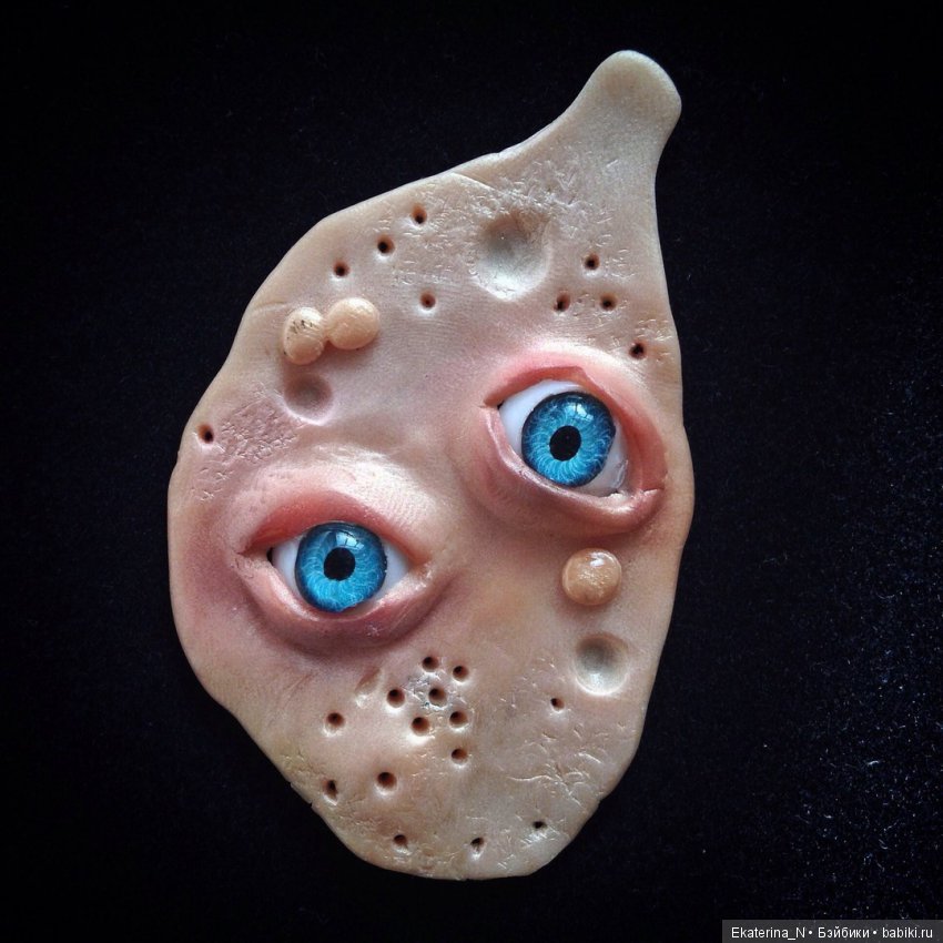 Игрушки в смешанной технике (мех и глина): Арт