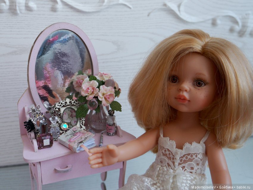 "Аметист в серебре". Миниатюра. Набор аксессуаров для туалетного столика