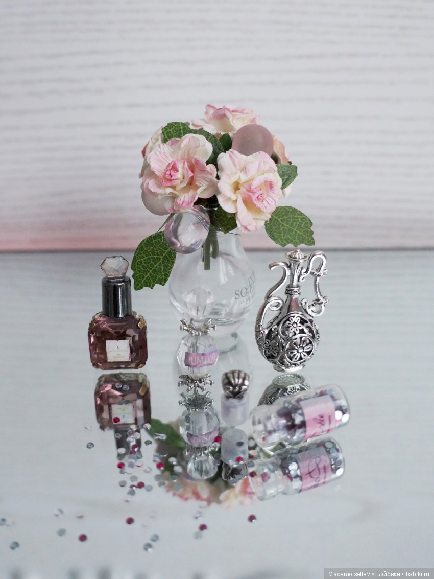 "Аметист в серебре". Миниатюра. Набор аксессуаров для туалетного столика (фото 10)