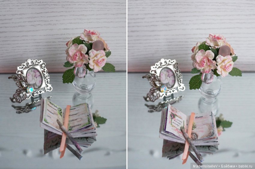 "Аметист в серебре". Миниатюра. Набор аксессуаров для туалетного столика (фото 9)