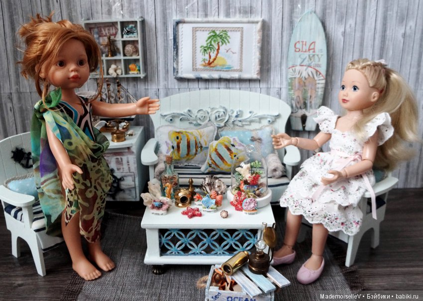 Дача на берегу моря — Мебель для кукол и домиков: фото