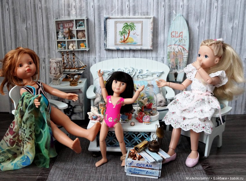 Дача на берегу моря — Мебель для кукол и домиков: фото