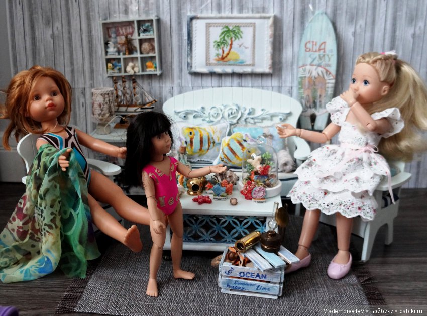 Дача на берегу моря — Мебель для кукол и домиков: фото